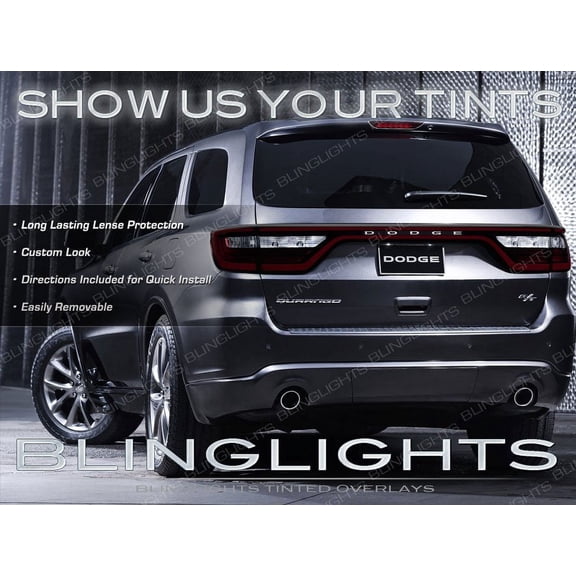 For Dodge Durango Tinted Tail Light Overlays Lamp Vinyl Cover Guards Sticker
