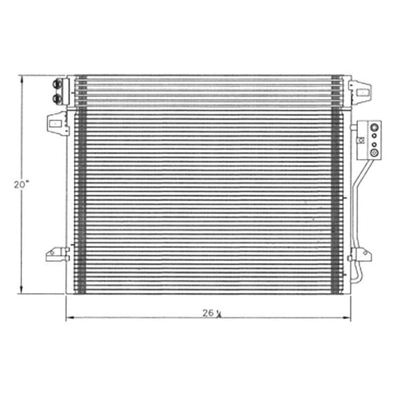 For Dodge Grand Caravan 2008-2019 Replace CNDDPI3682 A/C Condenser