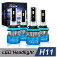thumbnail image 1 of For Dodge Grand Caravan 2011-2019 Led Headlight H11 4Pcs Hi-Lo Beam Combo Bulbs 8000LM 6000k Super White Kit Plug-N-Play Non-polarity, 1 of 11