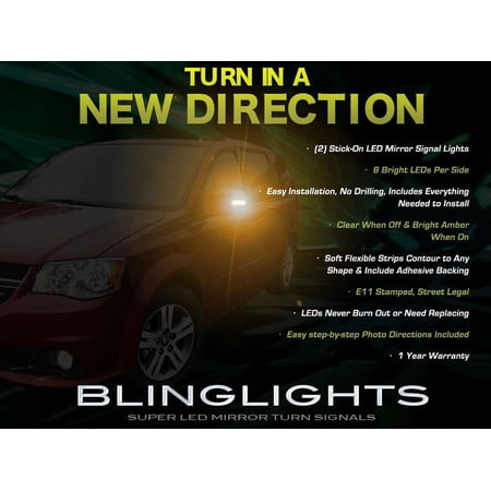 For Dodge Grand Caravan LED Side Mirror Turn Signal Lights Lamp Kit Pair