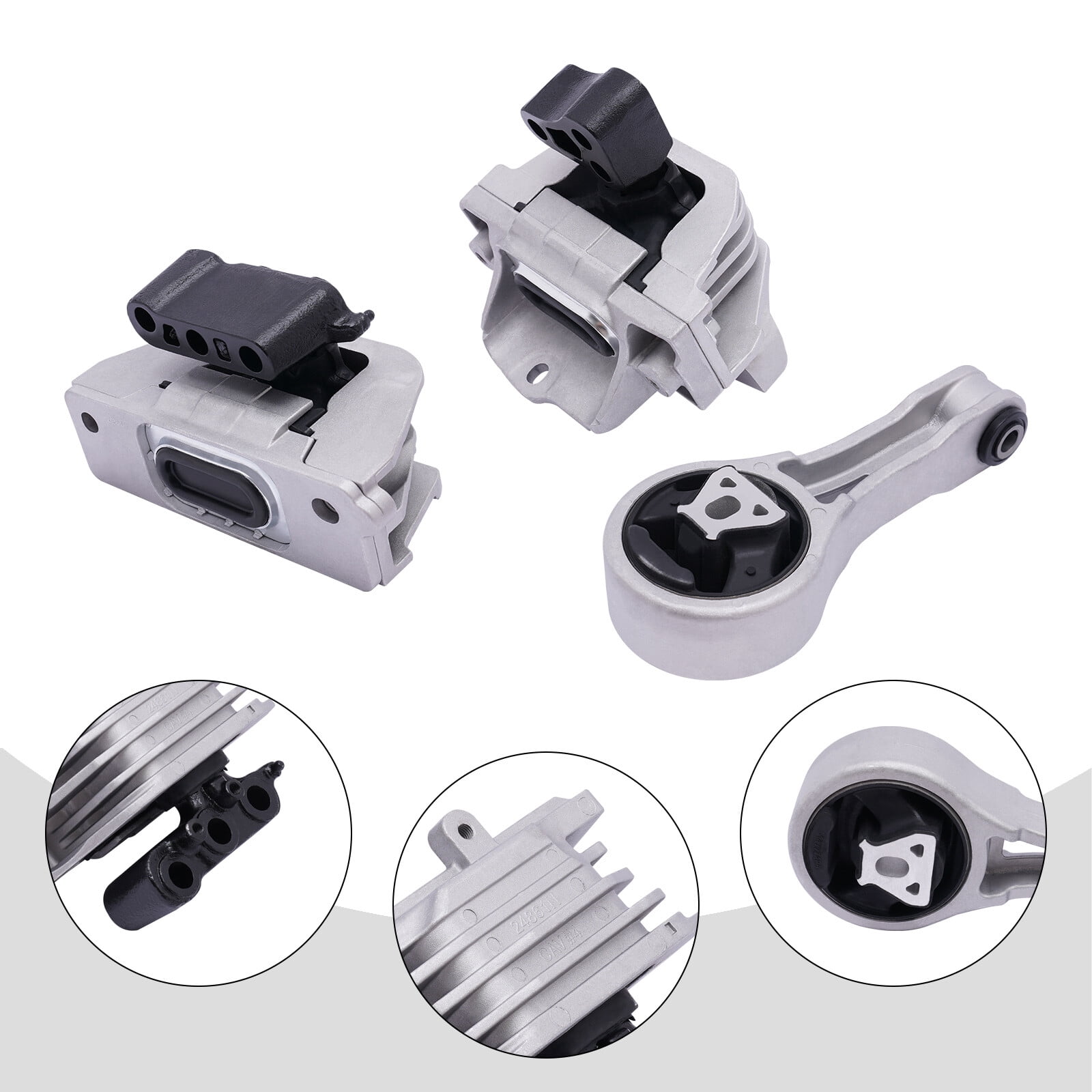 For Dodge Journey 2.4L 2011-2014 2015 2016 Engine Motor Trans Mount Mounting Silver Direct Replacement