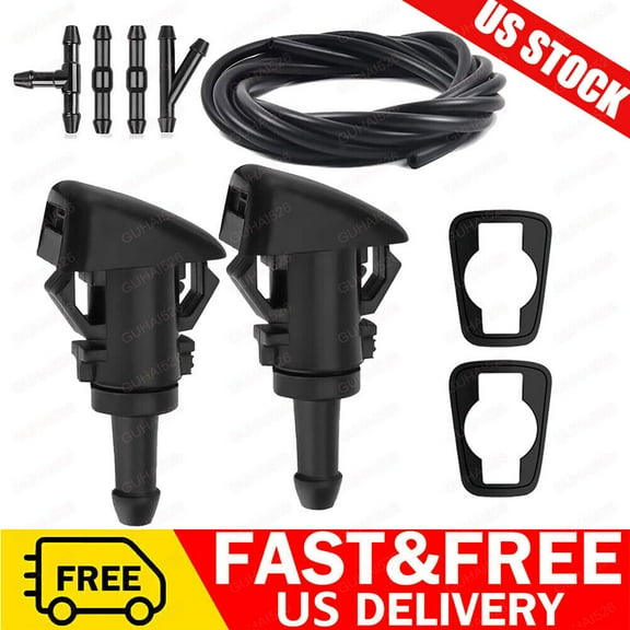For Dodge Journey 2009 - 2016 Windshield Washer Wiper Fluid Spray Nozzle 2 PCS