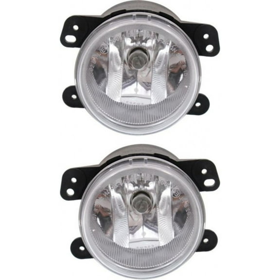 For Dodge Journey Fog Light Assembly 2010-2018 Driver and Passenger Side Pair Replacement For CH2594103