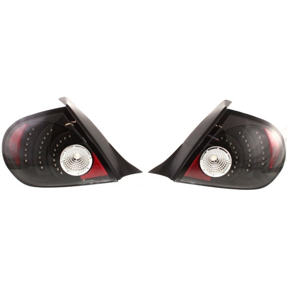 For Dodge Neon 2003-2005 Tail Light LED Black Pair Driver and Passenger Side | CH2811135