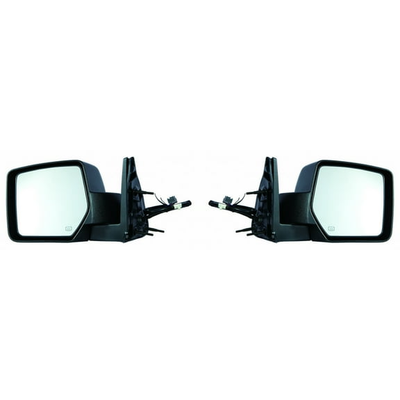 For Dodge Nitro Door Mirror 2007 2008 2009 2010 2011 Driver and Passenger Side Pair Textured Power Heated CH1320278