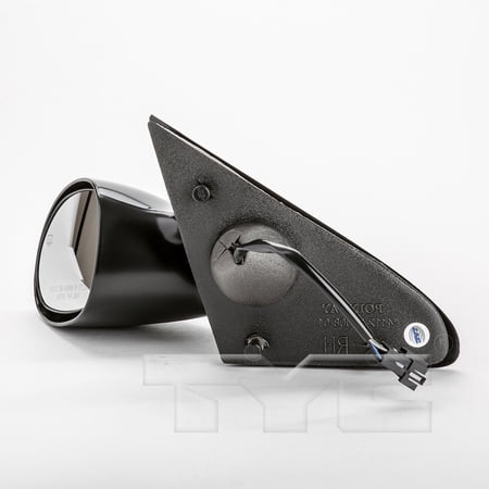 TYC 3780032 Side View Mirrors Driver Side, Power Heated,Dodge Stratus and Chrysler Cirrus 1995-2000, Black Finish