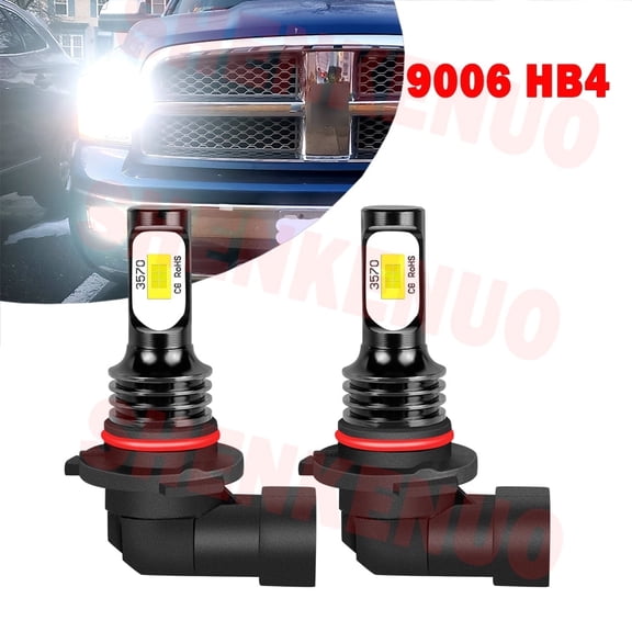 For Dodge Ram 1500 2003-2008 Led Fog Lights 4000LM 80W 9006 HB4 Led Bulbs 2pcs