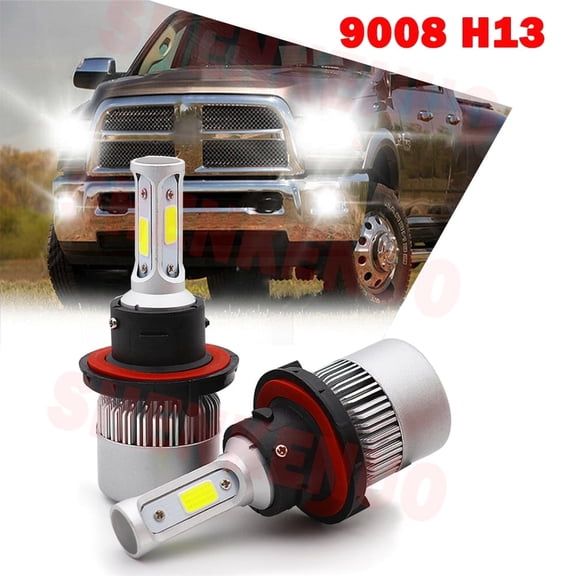 For Dodge Ram 1500 2006-2008 Led Headlights 8000LM 9008 H13 High Beam Low Beam Led Bulbs 2pc
