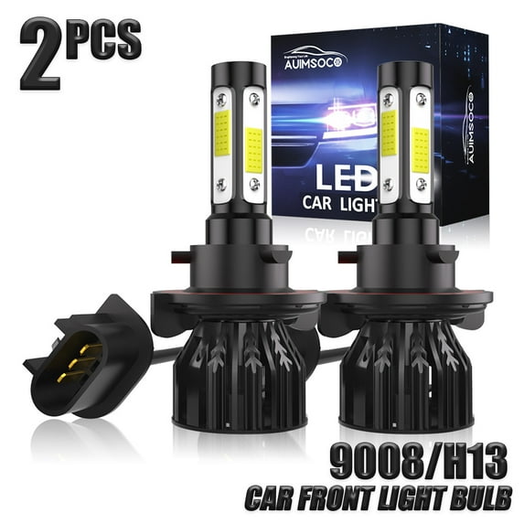 For Dodge Ram 1500 2006-2010 H13 9008 Front Light Bulbs 6000K White 10000LM 2X High Power Lamps Plug-N-Play