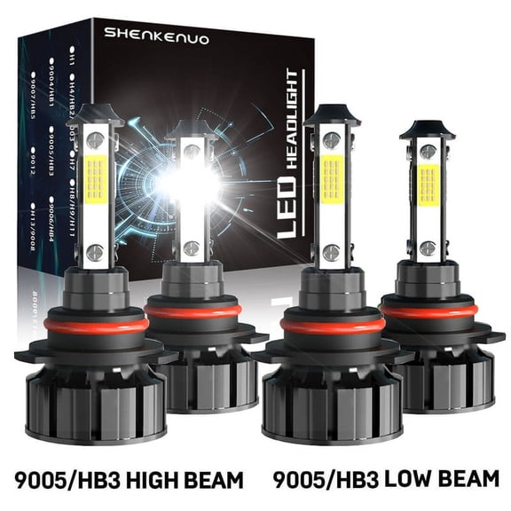 For Dodge Ram 1500 2500 2016 2017 2018 w/ Projector Led Headlight Bulbs HB3 9005 High&Low Beam 4pcs