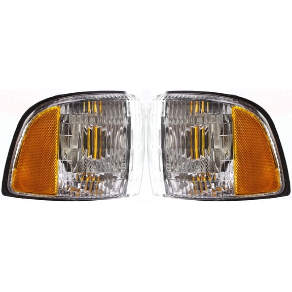 For Dodge Ram 1500 / 2500 / 3500 Parking Signal Light Unit 1999 00 01 2002 Driver and Passenger Side Pair For CH2520119 | 55054773AD