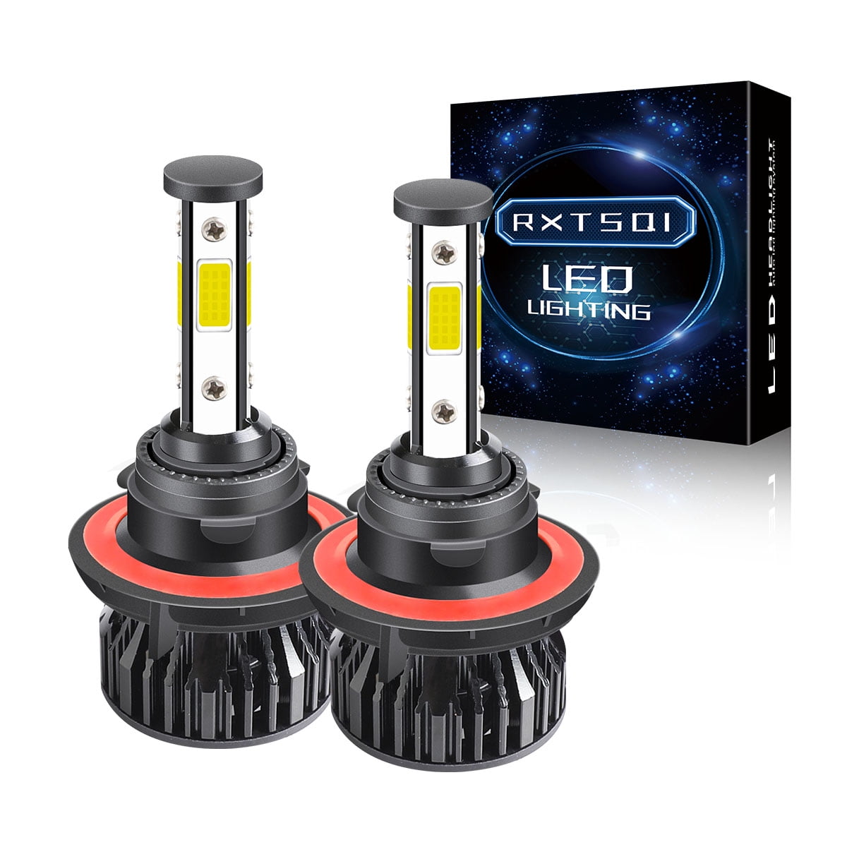 For Dodge Ram 2006-2008 Pair LED Headlight Bulbs High/Low Beam