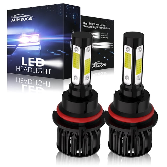 For Dodge Ram 2500 Van 1999-2003 2X 9004 LED Headlights HB1 High/Low Beam Super Bright White, Plug & Play, High Power