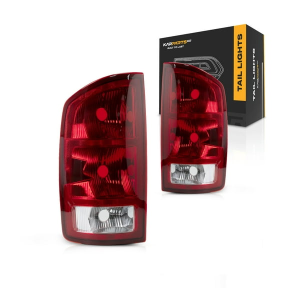 For Dodge Ram 3500 2002 03 04 05 2006 OEM Tail Light Driver and Passenger Side | Pair | Combination Type | CH2800147, CH2801147 | 55077347AF, 55077348AF