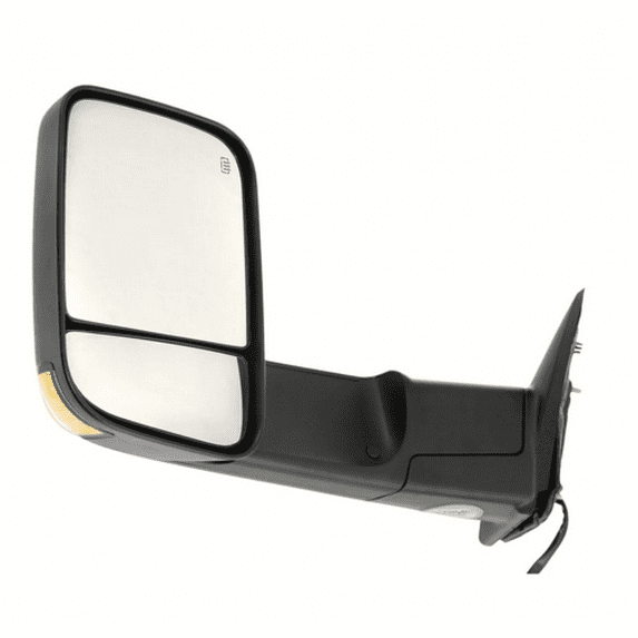For Dodge Ram 3500 2010 Door Mirror Driver Side | Power | Heated | w/Signal Puddle Towing Package | Textured | Replacement For 55372071AL | CH1320315