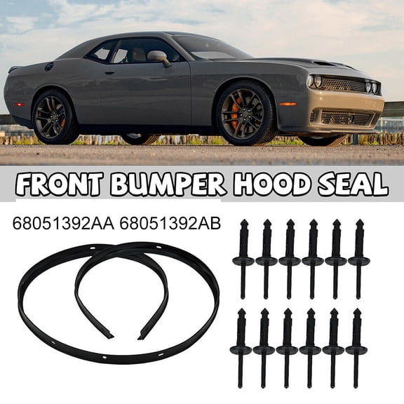 For Dodge for Challenger 2008-22 Front Fascia Bumper Hood Seal&Rivets 68051392AB