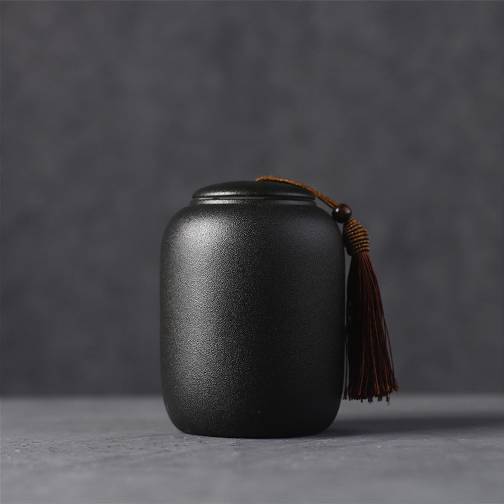 Black Ceramics Ash Urn Sealed Cremation Funeral Ashes Keepsake Small Animals Pet Dog Cat Memorial Suitable Burial