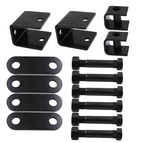 For Double Eye Springs 1-3/4" Wide Springs Single Axle Trailer Spring Hanger Kit