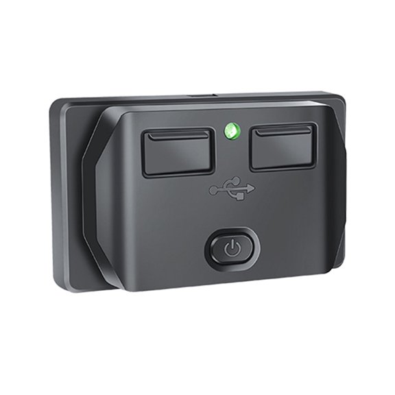 For Double USB Chargers Socket Outlet Power Adapter Fast Charging Waterproof Dustproof Cover Car Motorcycle Boat