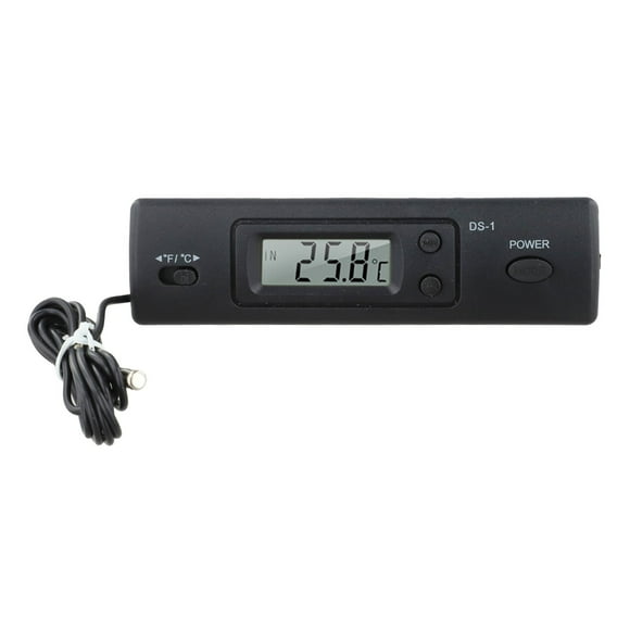 For Driving Temperature Probe Digital Car Thermometer Driving Conditions 118*32*27Mm Digital Car Thermometer With Probe