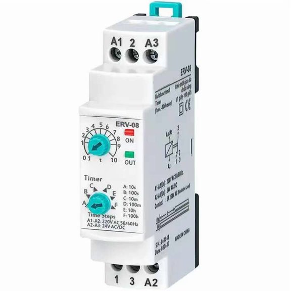 For Dsp ERV-08 Electronic Time Delay Relay Adjustable 0.1 Seconds to 100 Hours for Automation Industry and Home Systems