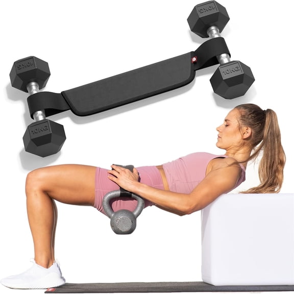For Dumbbells, Kettlebells, and Plates Slip-Resistant Padding for Hip Protection Perfect for Gym, Home, and On-the-Go Workouts