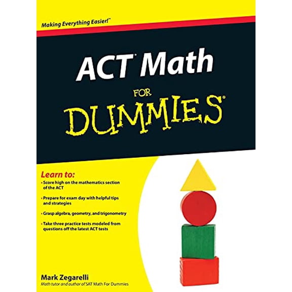 Pre-Owned ACT Math For Dummies (Paperback) 1118001540 9781118001547