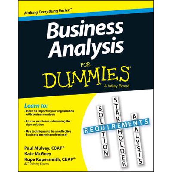 Pre-Owned For Dummies: Business Analysis for Dummies (Paperback)
