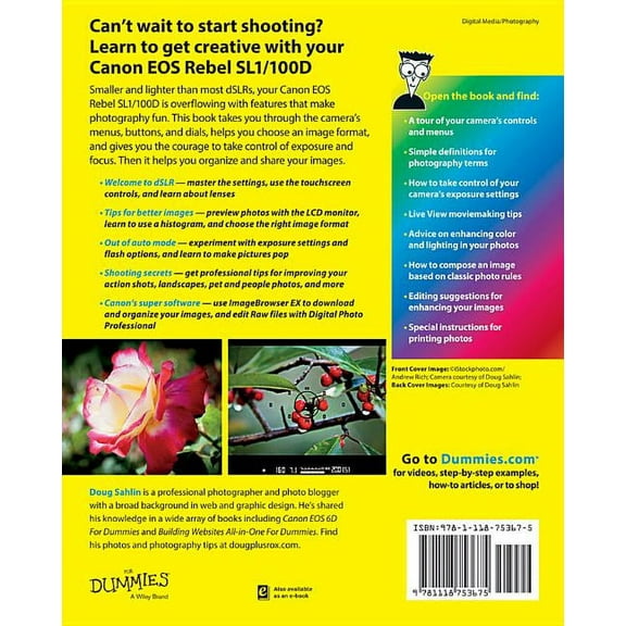 For Dummies Canon EOS Rebel Sl1/100d for Dummies, (Paperback)