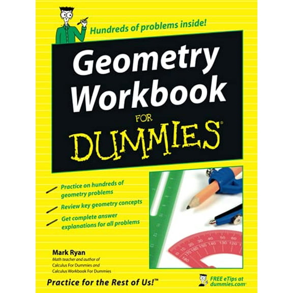 Pre-Owned Geometry Workbook for Dummies (Paperback) 0471799408 9780471799405