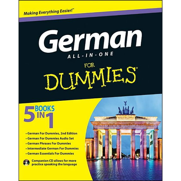 Pre-Owned For Dummies German All-In-One for Dummies, (Paperback)