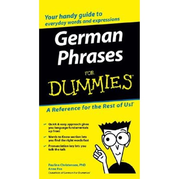 Pre-Owned German Phrases for Dummies (Paperback) 0764595539 9780764595530
