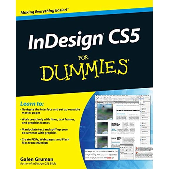 Pre-Owned Indesign Cs5 for Dummies (Paperback) 0470614498 9780470614495