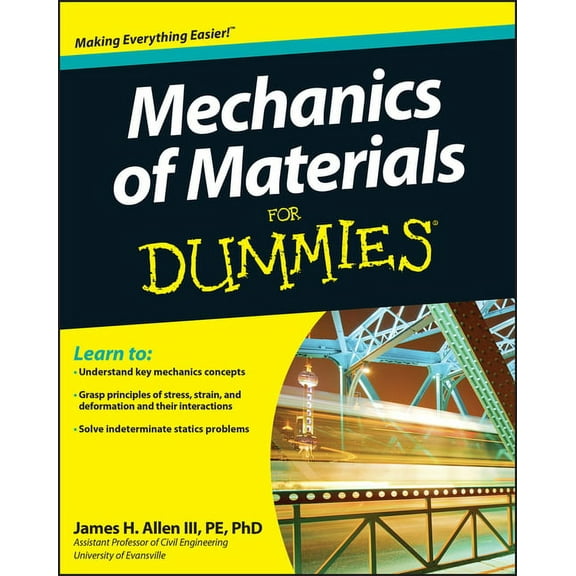For Dummies Mechanics of Materials for Dummies, (Paperback)