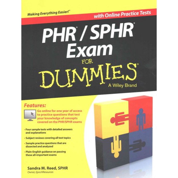 Pre-Owned PHR/SPHR Exam For Dummies (Paperback) 1118603621 9781118603628