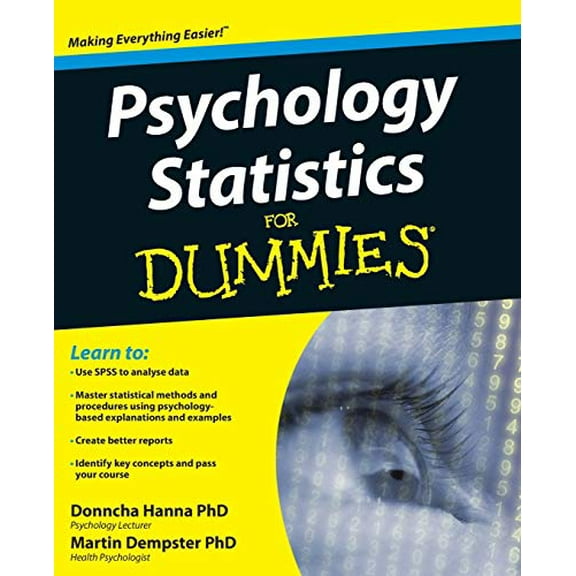 Pre-Owned Psychology Statistics For Dummies (Paperback) 1119952875 9781119952879