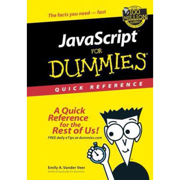 Pre-Owned JavaScript for Dummies Quick Reference (Paperback) 0764501127 9780764501128