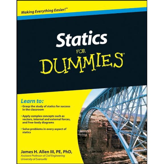 Pre-Owned Statics for Dummies (Paperback) 0470598948 9780470598948
