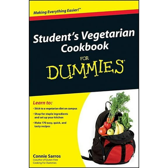 For Dummies Student's Vegetarian Cookbook, (Paperback)