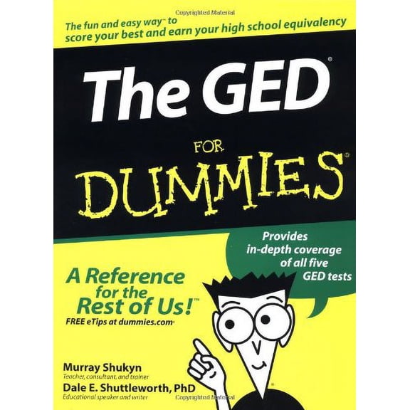 Pre-Owned The GED for Dummies (Paperback) 0764554700 9780764554704