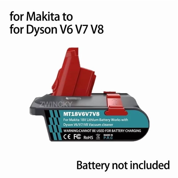 For Dy*son Converter Adapter For Ma*kita 18V Lithium Battery to For Dy*son V8 V7 V6 Vacuum Cleaner Conversion Tool