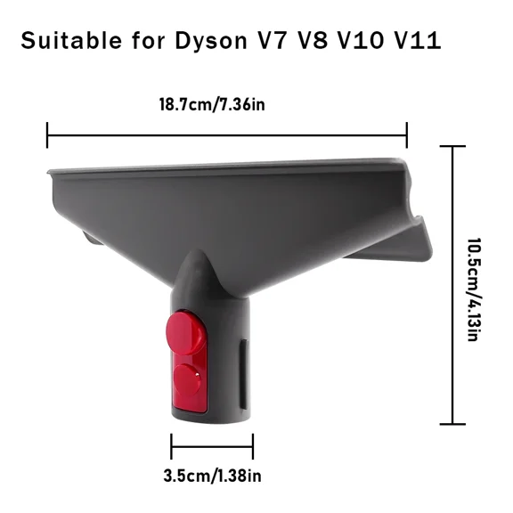 For Dy*son V6 V7 V8 V10 V11 V15 V12 DC Vacuum Cleaner Flat Suction Nozzle Head Mattress Brush Head Round Brush Soft Brush Washa
