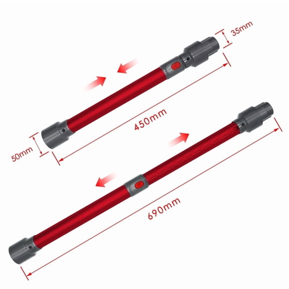 For Dy*son V7 V8 V10 V11 Vacuum Cleaner Telescopic Straight Pipe Extension Rod Replacement Accessories