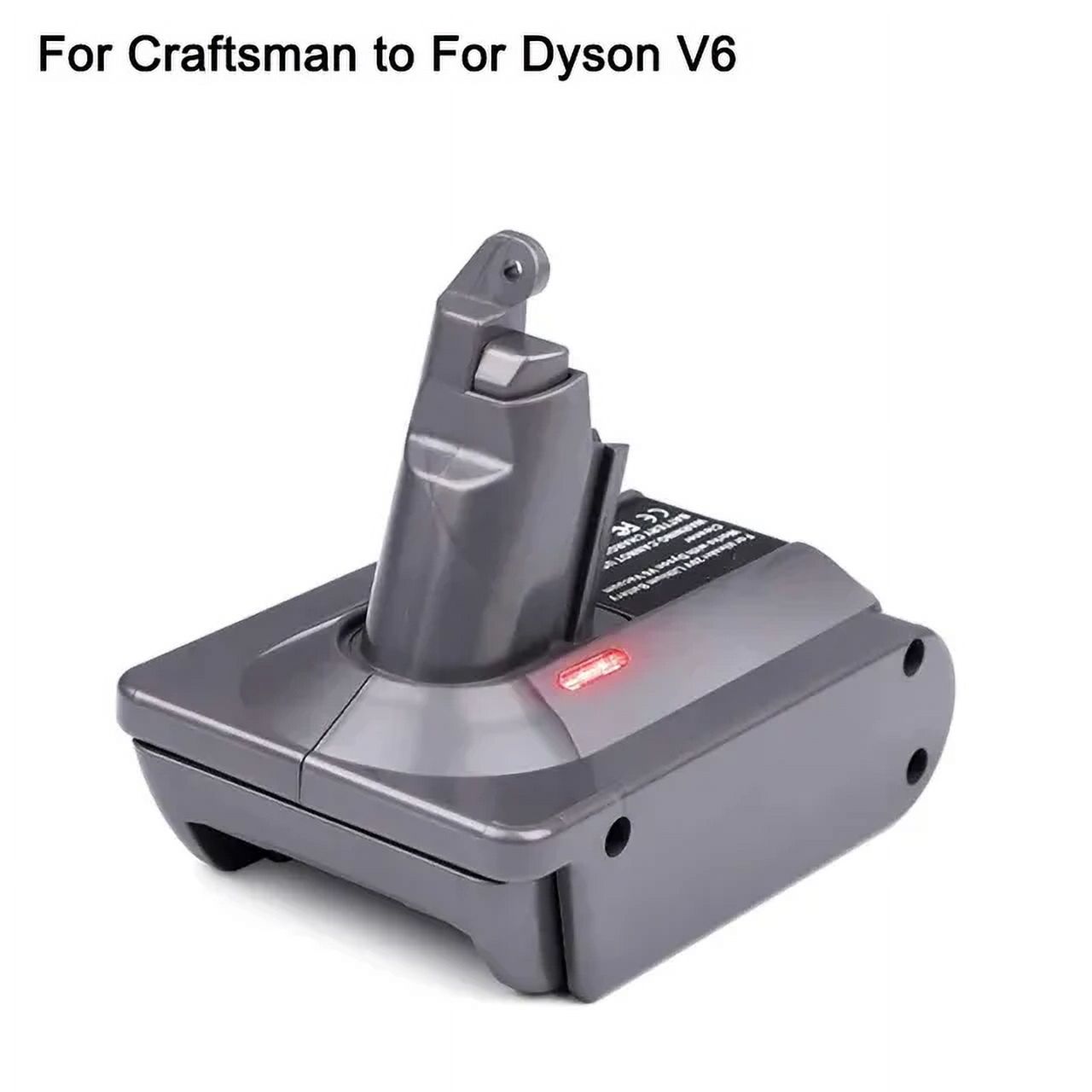 For Dyson V6 Battery Adapter for Makita/Bosch/Dewalt/Milwaukee/Ryobi/Craftsman/Einhell/Black&Decker 18V 20V Battery Converter