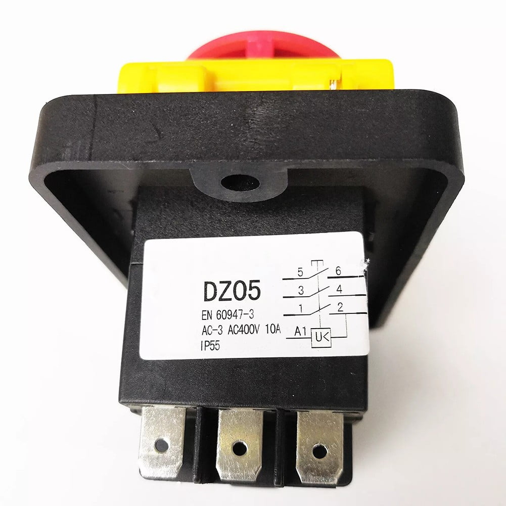 For Dz05 7Pin 380V 10A Waterproof 3-Phase Magnetic On Off Pushbutton ...