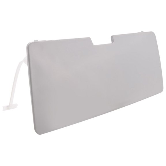For EClass W124 Front Bumper Tow Hook Cover Towing Hole Lid Trailer Trim Cap Plate Traction Shell Cover,1 x Front bumper trailer cover,Silver Gray