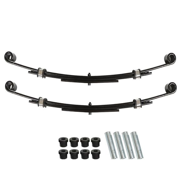 For E-Z-GO TXT 1996-2013 Golf Cart 2PCS 3-Leaf Heavy Duty Rear Leaf Springs