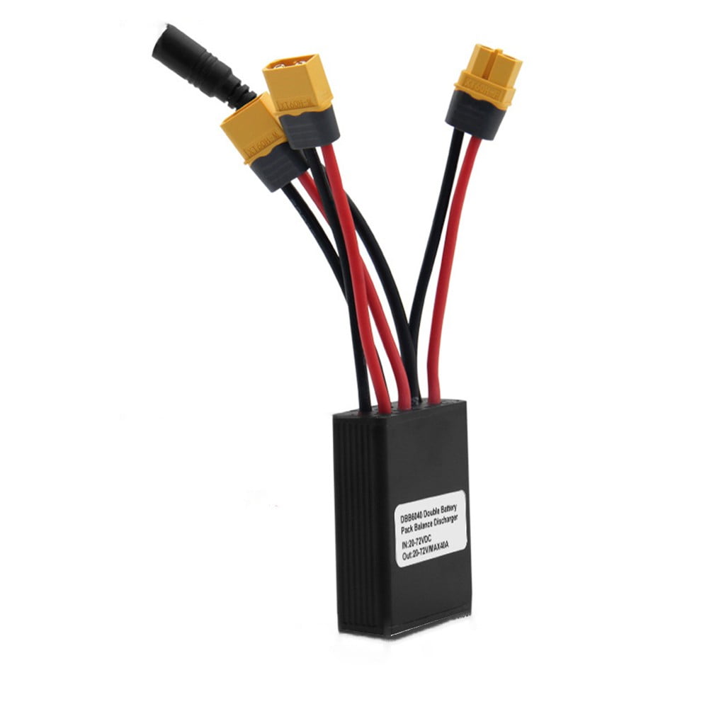 For E-bike Dual Battery Connection Adapter 12V- 72V 40A with charging port