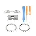 thumbnail image 1 of For ELITE Version LB/RB Thumbstick Accent Rings Kit(Electroplating Silver), 1 of 7