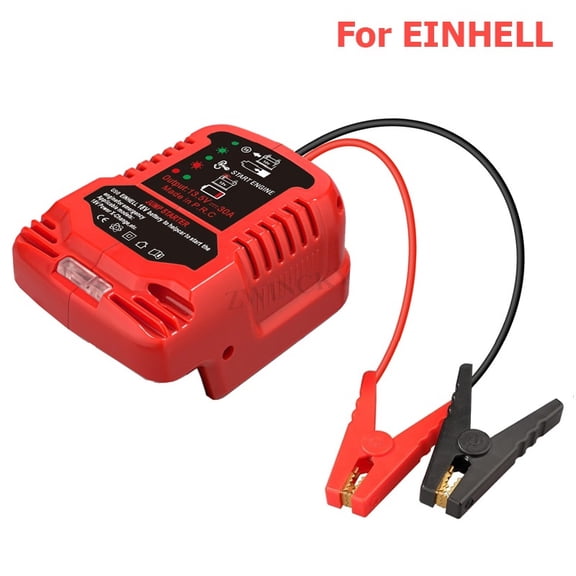 For Ein*hell 18V Battery Jump Starter Car Jump Starters Adapter Heavy Duty Automotive Booster Cables